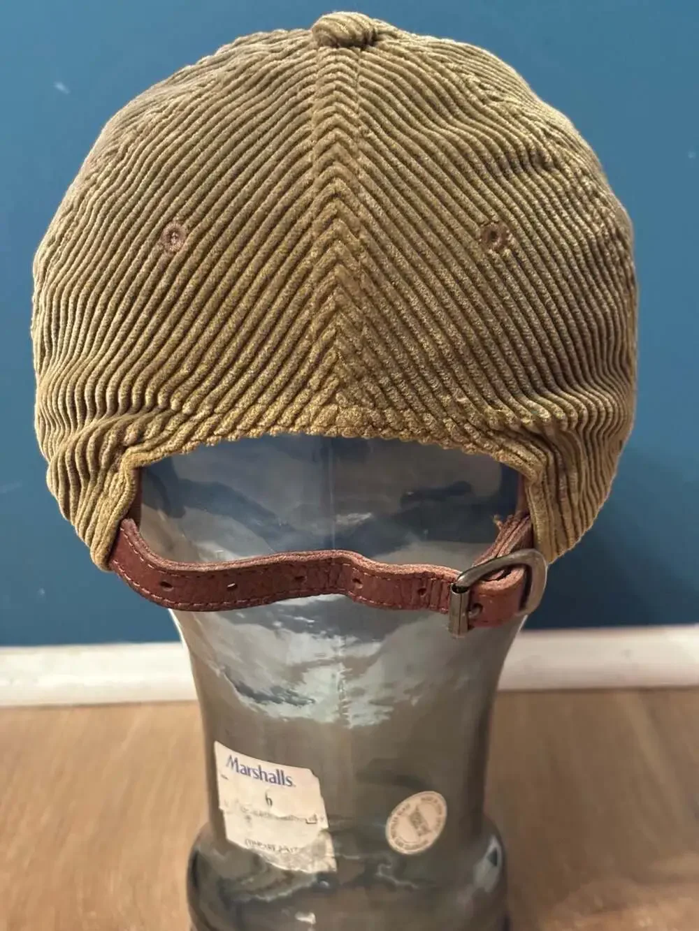 Polo Ralph Lauren Vintage Corduroy Baseball Cap with Leather Strap